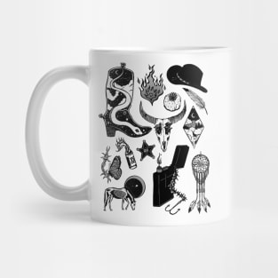 UNDEAD COWBOY AESTHETIC Collage Illustration Mug